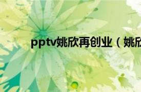 pptv姚欣再创业（姚欣 聚力传媒创始人兼总裁）