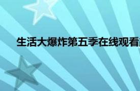 生活大爆炸第五季在线观看美剧天堂（生活大爆炸第五季）