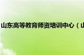 山东高等教育师资培训中心（山东省高等师范学校师资培训中心）