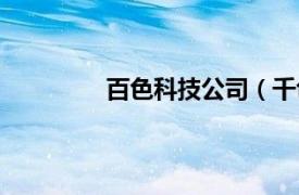 百色科技公司（千色网络科技有限公司）