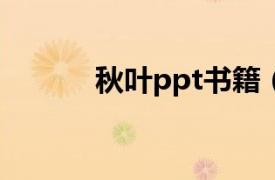 秋叶ppt书籍（秋叶 PPT专家）