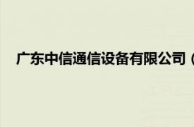 广东中信通信设备有限公司（广东中信通网络工程有限公司）