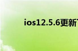 ios12.5.6更新了什么（iOS 12）