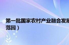 第一批国家农村产业融合发展示范园（国家农村产业融合发展示范园）