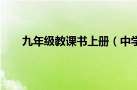 九年级教课书上册（中学教材学习讲义 9年级上册）