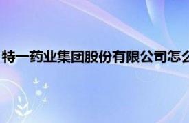 特一药业集团股份有限公司怎么样（特一药业集团股份有限公司）