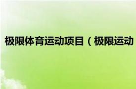 极限体育运动项目（极限运动 高难度、挑战性较大的体育运动）