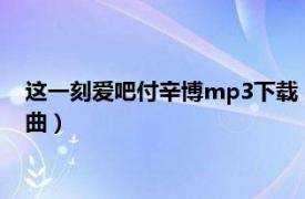 这一刻爱吧付辛博mp3下载（这一刻爱吧 2013年付辛博演唱歌曲）