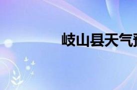 岐山县天气预报（岐山县）