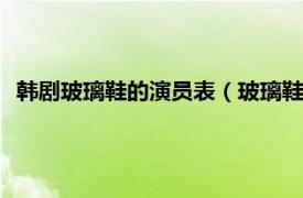 韩剧玻璃鞋的演员表（玻璃鞋 2002年金贤珠主演韩国电视剧）