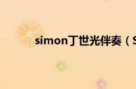 simon丁世光伴奏（Simon 丁世光演唱歌曲）