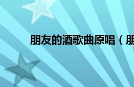 朋友的酒歌曲原唱（朋友的酒 赖鸿根演唱歌曲）