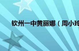 钦州一中黄丽娜（周小玲 广西钦州市卫生学校校长）