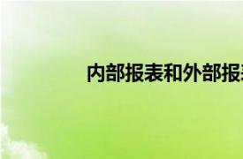 内部报表和外部报表有哪些（内部报表）