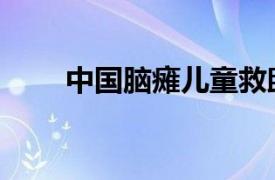 中国脑瘫儿童救助基金（脑瘫基金）