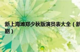 新上海滩郑少秋版演员表大全（新上海滩 1996年陈锦鸿、郑少秋主演电视剧）