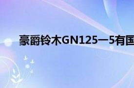 豪爵铃木GN125一5有国四的吗（豪爵铃木GN125）