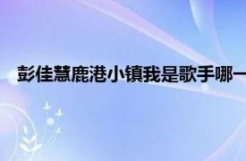 彭佳慧鹿港小镇我是歌手哪一期（鹿港小镇 彭佳慧翻唱歌曲）