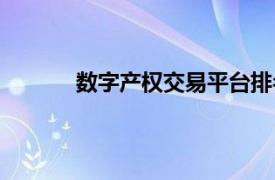 数字产权交易平台排名（数字产权交易平台）