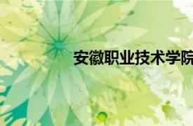 安徽职业技术学院能源工程学院怎么样