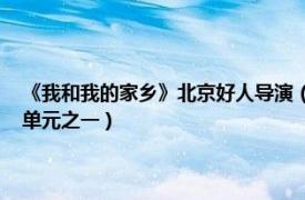 《我和我的家乡》北京好人导演（北京好人 电影《我和我的家乡》其中的单元之一）