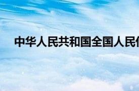 中华人民共和国全国人民代表大会常务委员会副委员长