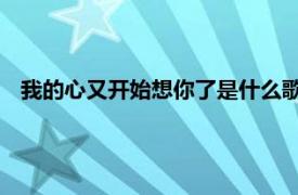 我的心又开始想你了是什么歌（我又想你了 姚星彤演唱歌曲）