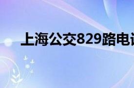 上海公交829路电话（上海公交829路）