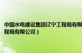 中国水电建设集团辽宁工程局有限公司是国企吗（中国水电建设集团辽宁工程局有限公司）