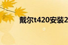 戴尔t420安装2003（戴尔T420）