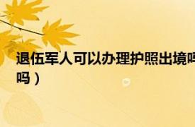 退伍军人可以办理护照出境吗国内（退伍军人可以办理护照出境吗）