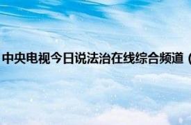 中央电视今日说法治在线综合频道（今日说法 央视综合频道法治报道栏目）