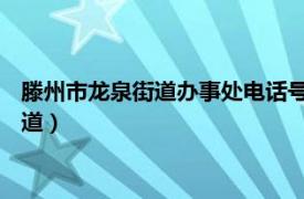 滕州市龙泉街道办事处电话号码（龙泉街道 山东省滕州市下辖街道）