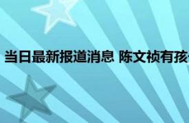 当日最新报道消息 陈文祯有孩子吗简介显示出生日期是什么时间