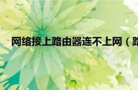 网络接上路由器连不上网（路由器串联之后连不上网怎么办）