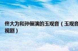 佟大为和孙俪演的玉观音（玉观音 2003年孙俪、佟大为、何润东主演的电视剧）