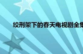 绞刑架下的春天电视剧全集在线观看（绞刑架下的春天）