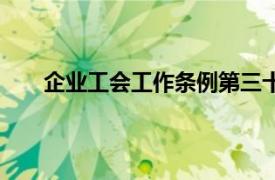 企业工会工作条例第三十九条（企业工会工作条例）