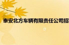 泰安北方车辆有限责任公司招聘（泰安北方车辆有限责任公司）