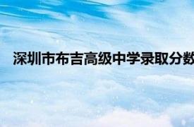 深圳市布吉高级中学录取分数线2021（深圳市布吉高级中学）