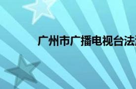 广州市广播电视台法治（广州市广播电视台）