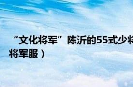 “文化将军”陈沂的55式少将军服（“文化将军”陈沂的55式少将军服）