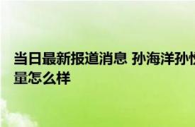 当日最新报道消息 孙海洋孙悦新书回家有电子版吗出书收入及销量怎么样