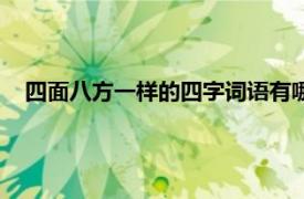 四面八方一样的四字词语有哪些（四面八方一样的四字词语）