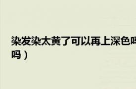 染发染太黄了可以再上深色吗（染的头发太黄补救改暗可以再染吗）