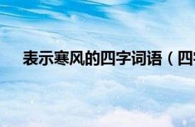 表示寒风的四字词语（四字词语寒风什么例寒风呼啸）