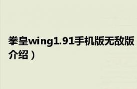 拳皇wing1.91手机版无敌版（拳皇wing1.6无敌版相关内容简介介绍）