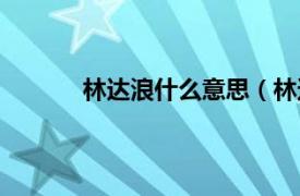 林达浪什么意思（林达浪相关内容简介介绍）