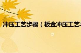 冲压工艺步骤（板金冲压工艺与窍门精选 下相关内容简介介绍）