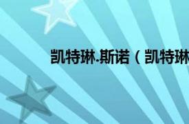 凯特琳.斯诺（凯特琳斯诺相关内容简介介绍）